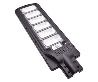 KlaussTech napelemes lámpa, mozgásérzékelő, teljesítmény 300 W, távirányító, fekete