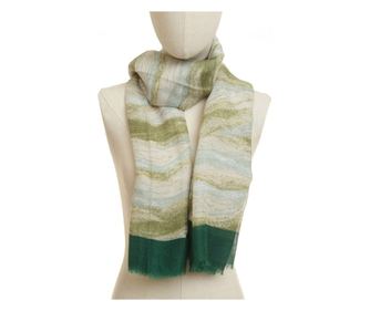 Esarfa pentru dama,PAMI, ED-0523-377-3, Verde, 180 X 90 cm