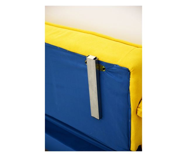 Canapea Clara 200x78x62 cm Rabatabila Stofa Galben
