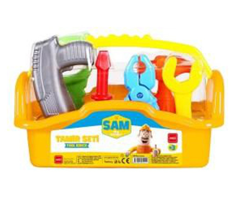 Trusa de unelte pentru copii, cutie scule de jucarie, 6 piese, 5441