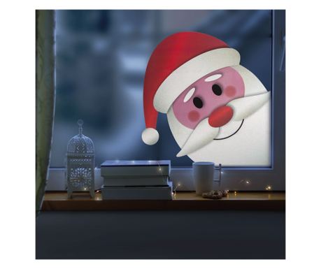 Božična dekoracija za okno - Božiček - 28,5 x 27 cm