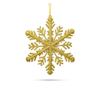 Ornament de Craciun - cristal de gheata auriu - 29 x 29 x 1 cm