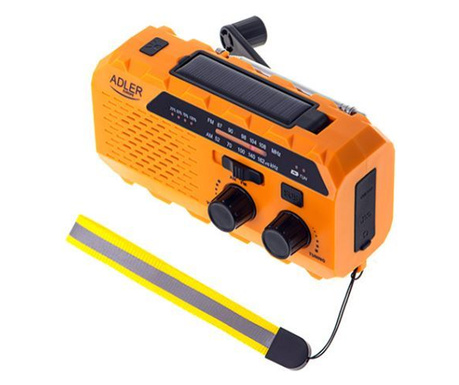 Adler AD1197 rádió narancssárga