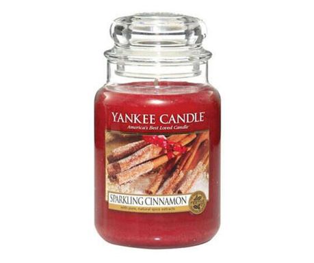 Свещ Yankee Candle, Голям Буркан, Етерични Масла, Sparkling Cinnamon