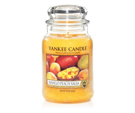 Свещ Yankee Candle, Mango Peach Salsa, Голям Буркан