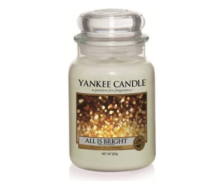 Свещ Yankee Candle,Голям Буркан , Етерични Масла, Ankee Candle All Is Bright