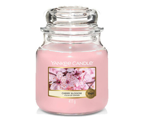 Свещ Yankee Candle, Cherry Blossom, Среден Буркан