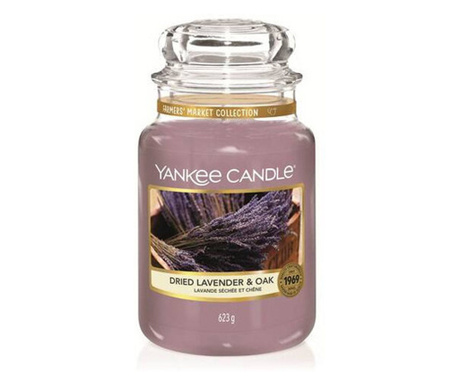 Свещ Yankee Candle,Dried Lavender&Oak, Голям Буркан