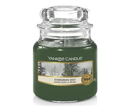 Свещ Yankee Candle, Evergreen Mist, Малък Буркан