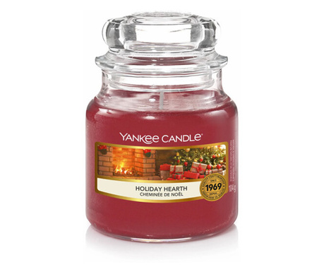 Свещ Yankee Candle, Holiday Hearth, Среден Буркан