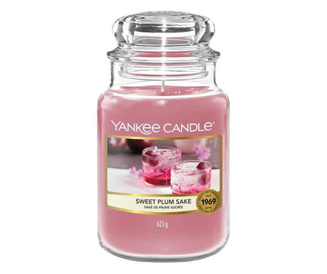 Свещ Yankee Candle Голям, Sweet Plum Sake, Буркан