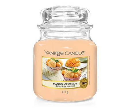 Свещ Yankee Candle, Mango Ice Cream, Среден Буркан
