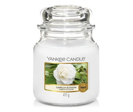 Свещ Yankee Candle, Camellia Blossom, Среден Буркан