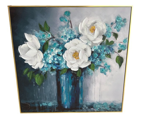 Картина ,, Синя ваза” 80x80h см