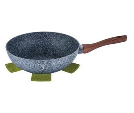 Tigaie wok, aluminiu, Berlinger Haus, Forest Line, BH 1204, gri