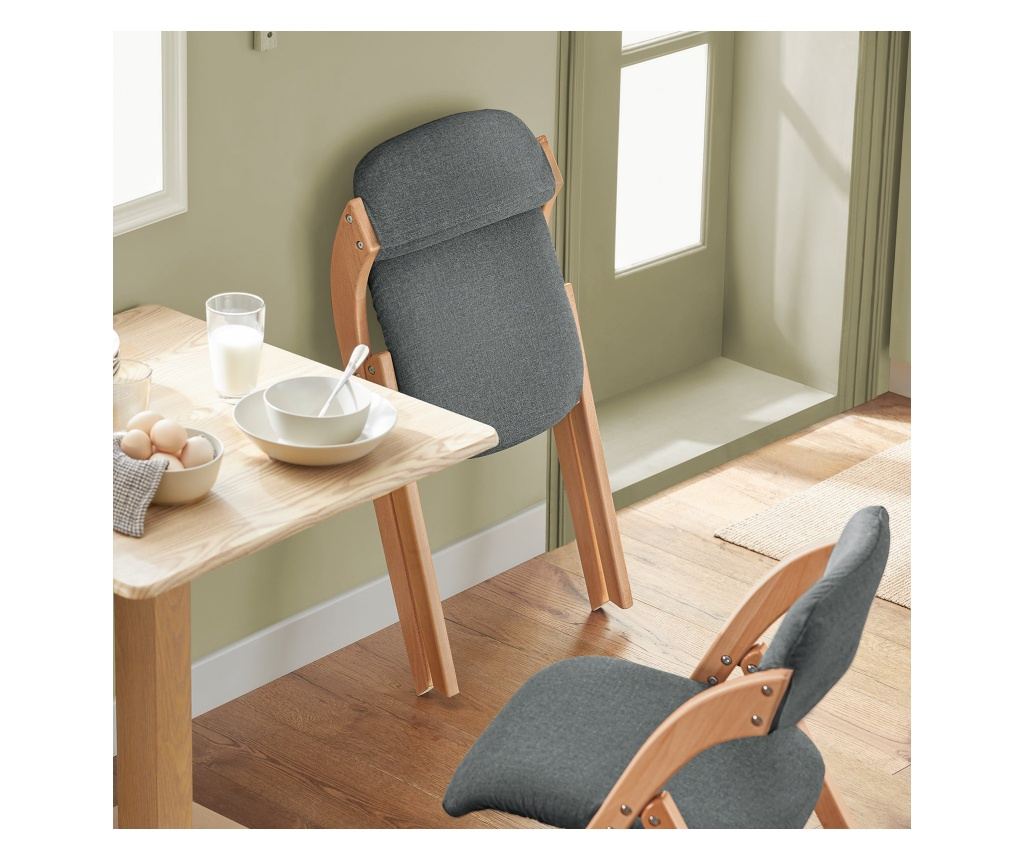 SoBuy scaun interior pliabil, scaun pliabil, scaun pliabil confortabil FST92-SG - 4