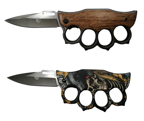 Комплект от два ловни ножа IdeallStore®, Nature Hunt, 21 см, многоцветен