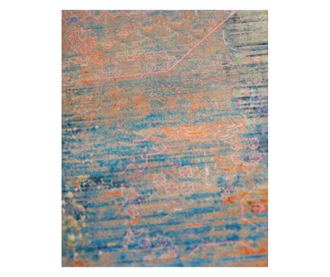 moderan perzijski tepih, 150x225 cm, svila i pamuk, smeđa boja