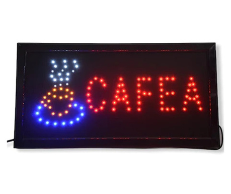 Reclama Text LED - Cafea / animatie luminoasa dinamica NOU