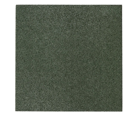 Pavela Rubber Tile, uni, verde, cauciuc reciclat, 50x50x2.5 cm