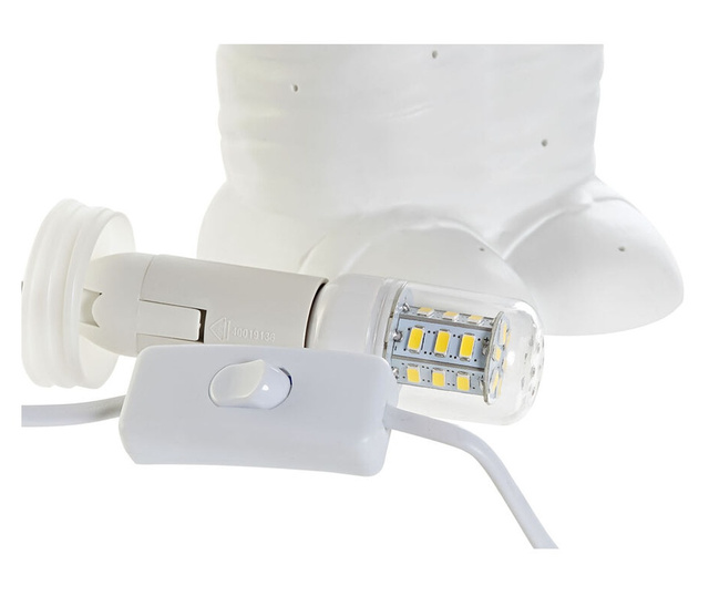 Настолна лампа DKD Home Decor Бял Порцелан 25W 220 V LED (14 x 12 x 31 cm)
