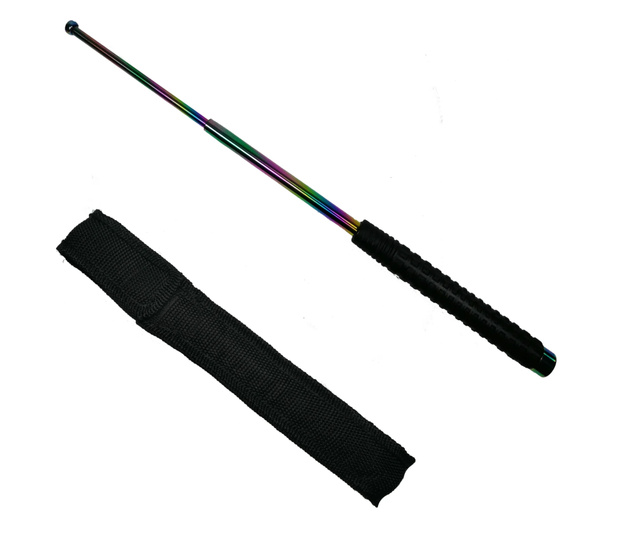 Комплект от две телескопични пръчки IdeallStore®, True Siege, неръждаема стомана, 64 см, 3 секции, капак