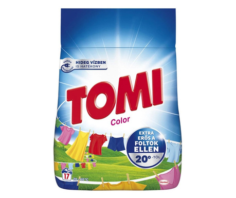 Tomi Color mosópor 1,02kg színes ruhákhoz (12496)