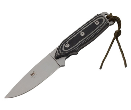 Ловен нож IdeallStore®, полско наследство, неръждаема стомана, 21 см, черен, с включена обвивка