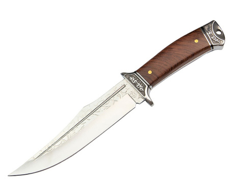 IdeallStore® ловен нож, Elvish Legacy, неръждаема стомана, 31 см, кафяв, включена обвивка