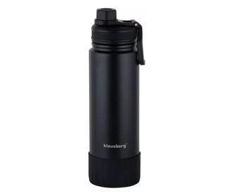 Термобутилка Klausberg KB 7637, 720 ml, Двойни стени, Стомана, Черен