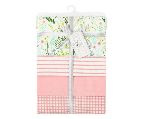 Set 4 paturici subtiri din bumbac pentru bebelusi
