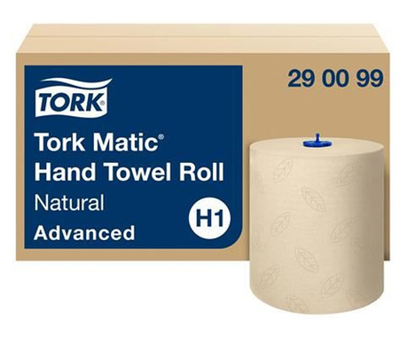 Tork Matic kéztörlő, tekercses, H1 rendszer 2 rétegű natúr (290099)