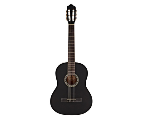Chitara clasica din lemn IdeallStore, Black Raven, 104 cm, model clasic, negru