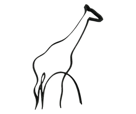 Decoratiune minimalista cu forma de girafa, pentru decor modern, 150x110x15 mm
