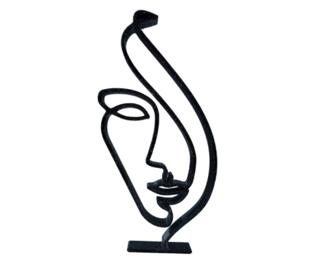Figurina minimalista cu chip de femeie, pentru decor modern, 150x80x15 mm