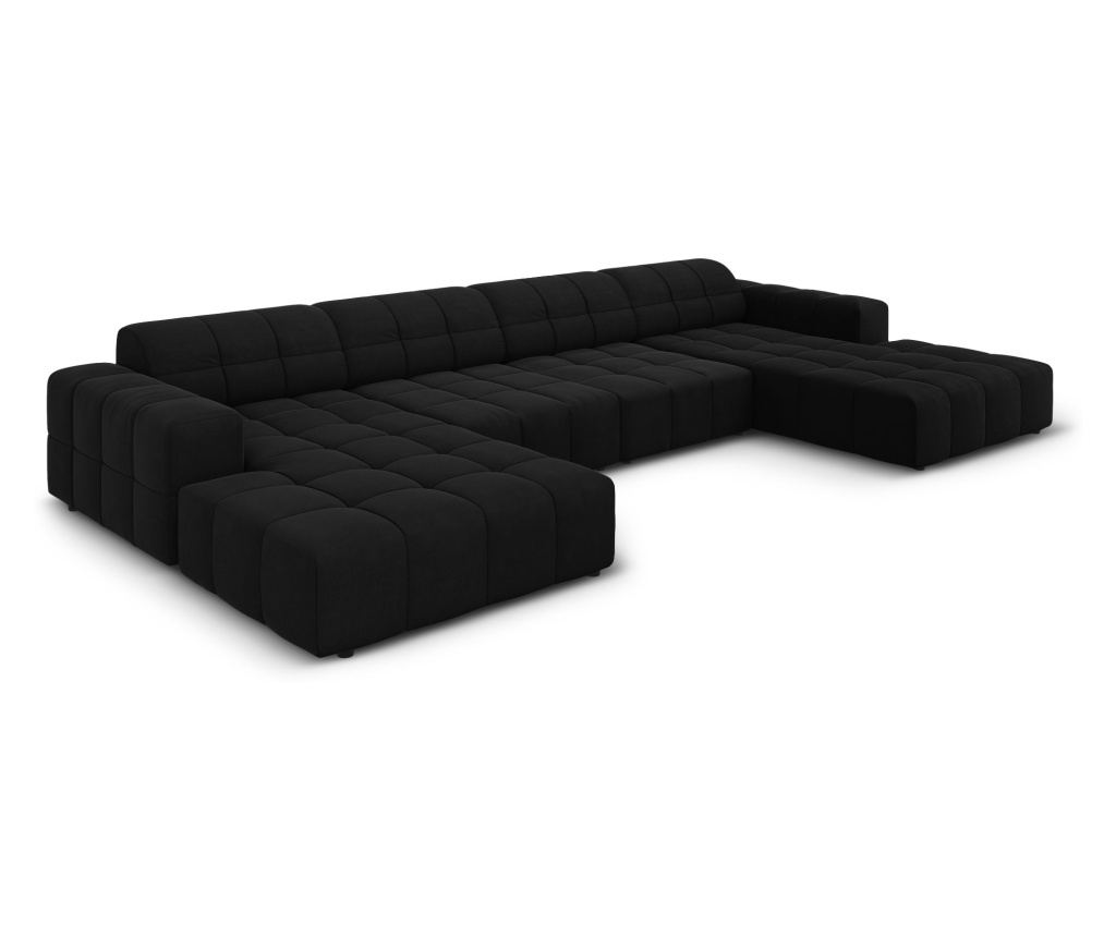 Sjedeća garnitura u obliku slova "U" Panoramic Velvet 6 sjedala - 2