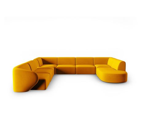 Modularna lijeva kutna garnitura Panoramic Velvet Shane