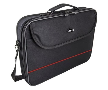 Чанта за лаптоп Esperanza CLASSIC, 15.6 инча, Черен/Червен
