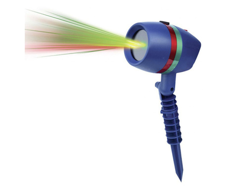 Коледен лазерен проектор със зелени и червени светлини, Водо и студоустойчив, Екстериор и интериор, Премиум качество