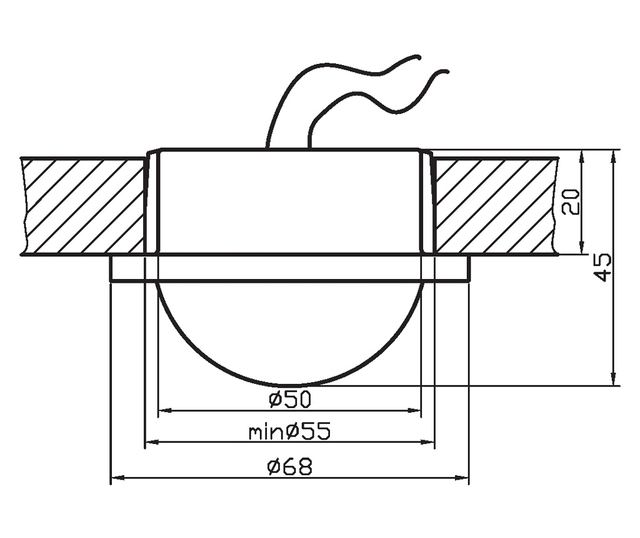Ugradbena svjetiljka MS-02-1