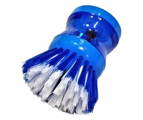 Perie pentru spalat vase, cu dozator pentru detergent - Albastru