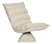 Fotoliu Relax din material capitonat cu pivotare la 360°, fotoliu rabatabil pe 3 nivele 62x62x95cm, bej