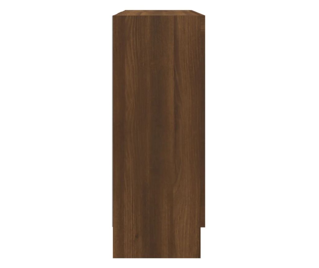 Βιτρίνα, Καφέ Δρυς, 82.5x30.5x80 εκ., Επεξεργασμένο Ξύλο - 4