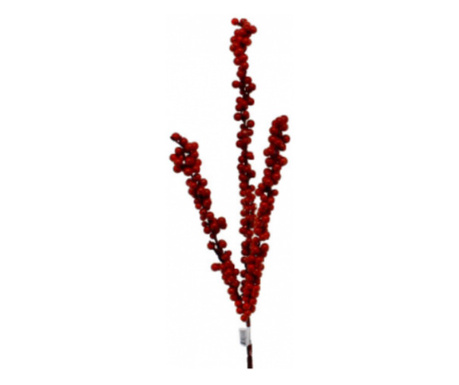 Creanga artificiala, bobite rosii, 73 cm