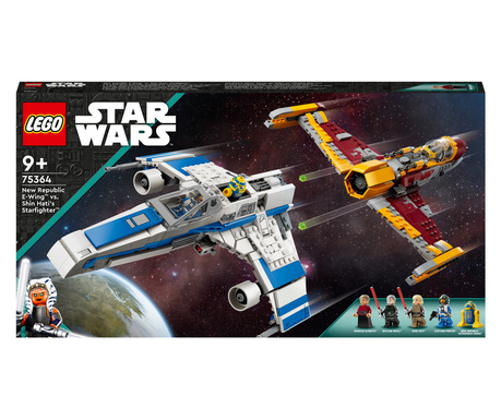 LEGO® Star Wars™ - E-Wing al Noii Republici vs Starfighter-ul lui Shin Hati 75364, 1056 piese