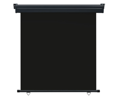 fekete oldalsó terasznapellenző 160 x 250 cm