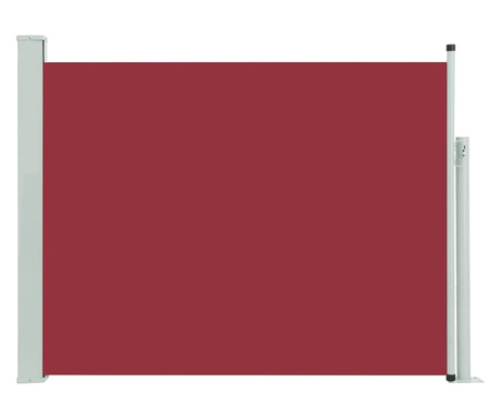 piros kihúzható oldalsó teraszi napellenző 140 x 500 cm