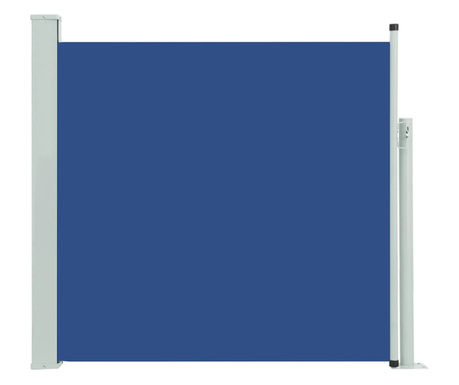 kék kihúzható oldalsó teraszi napellenző 170 x 300 cm