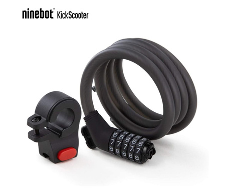 Ninebot by Segway KickScooter Password Lock kábelzár Fekete