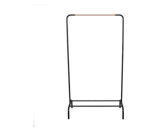Natural crni stalak za odjeću Rapso 80x149x40 cm